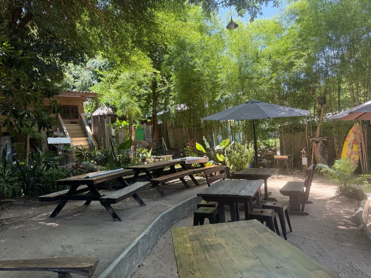 Garden outdoor seating