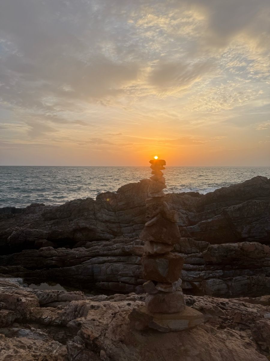 Sun on the stones
